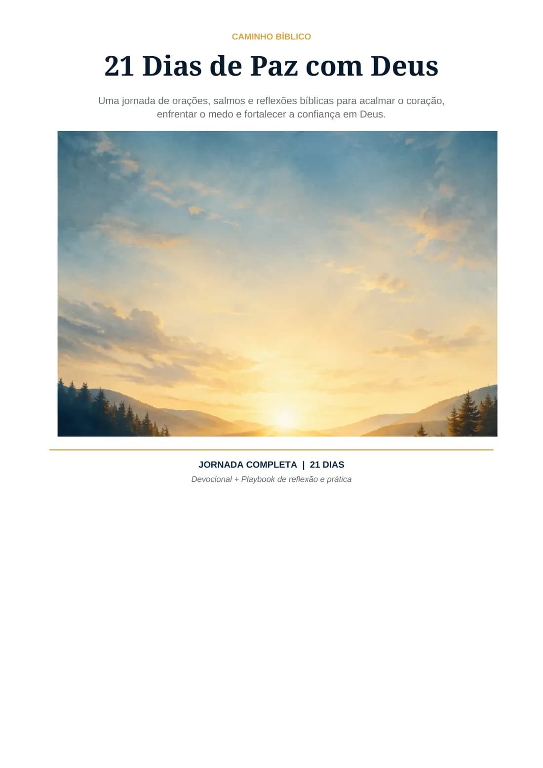 Capa do e-book gratuito 21 Dias de Paz com Deus