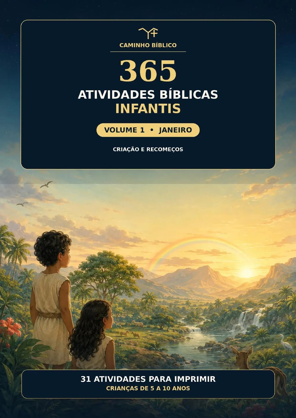 Capa do volume de janeiro: Criação e recomeços