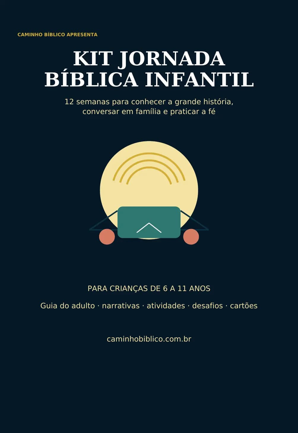 Capa do Kit Jornada Bíblica Infantil de 12 semanas