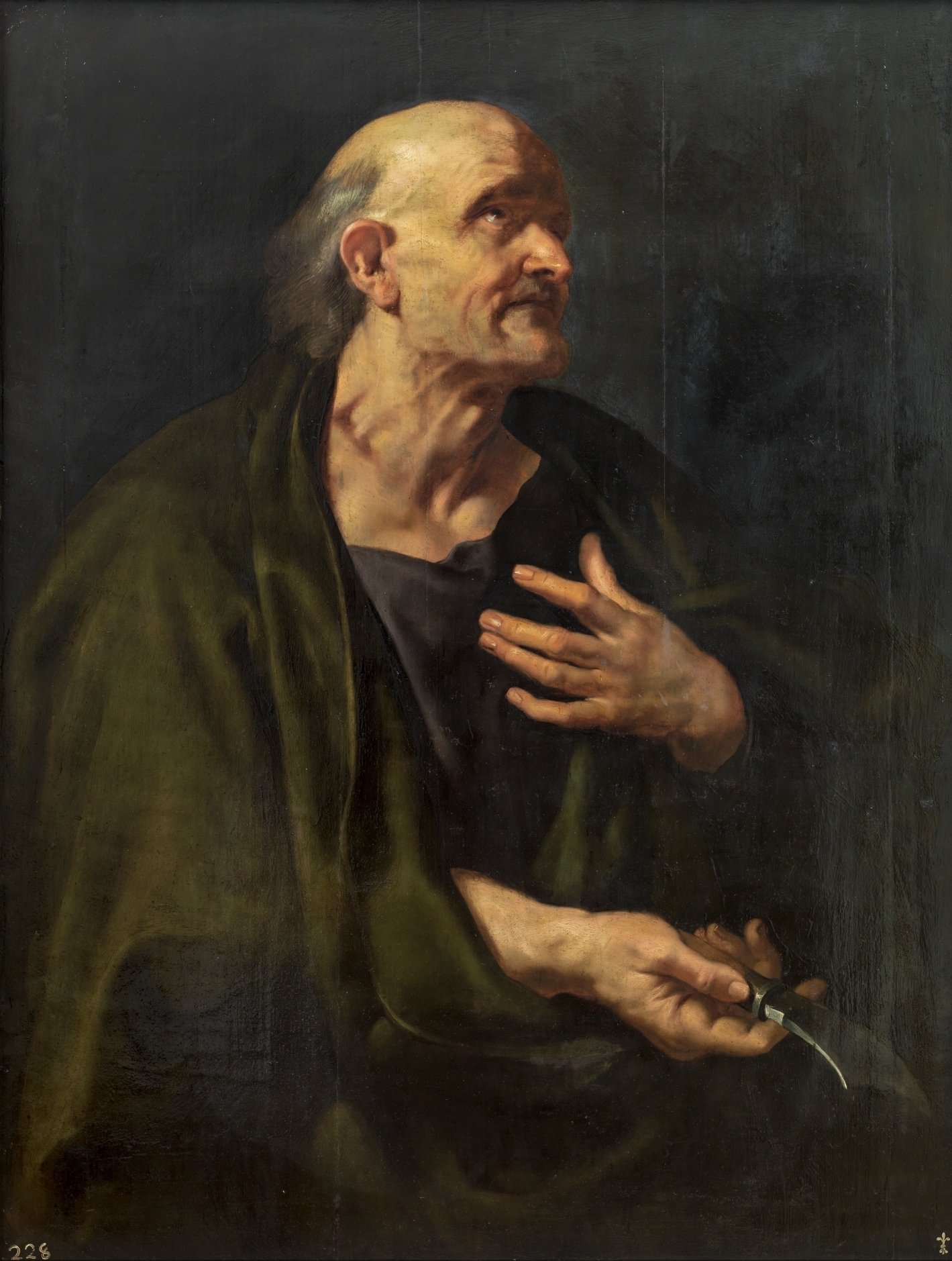 Pintura de São Bartolomeu realizada por Peter Paul Rubens no século dezessete