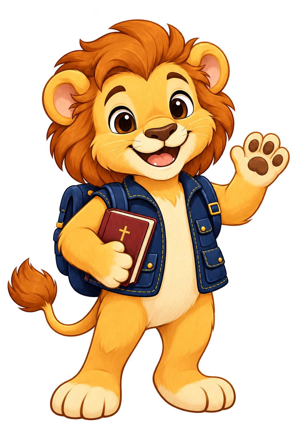 Léo, o explorador, mascote da linha infantil do Caminho Bíblico
