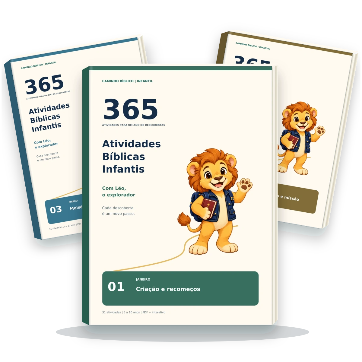 Coleção infantil revisada com Léo, o explorador, em PDF e versão interativa
