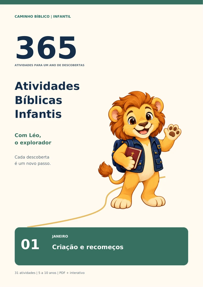 Capa do volume de janeiro: Criação e recomeços