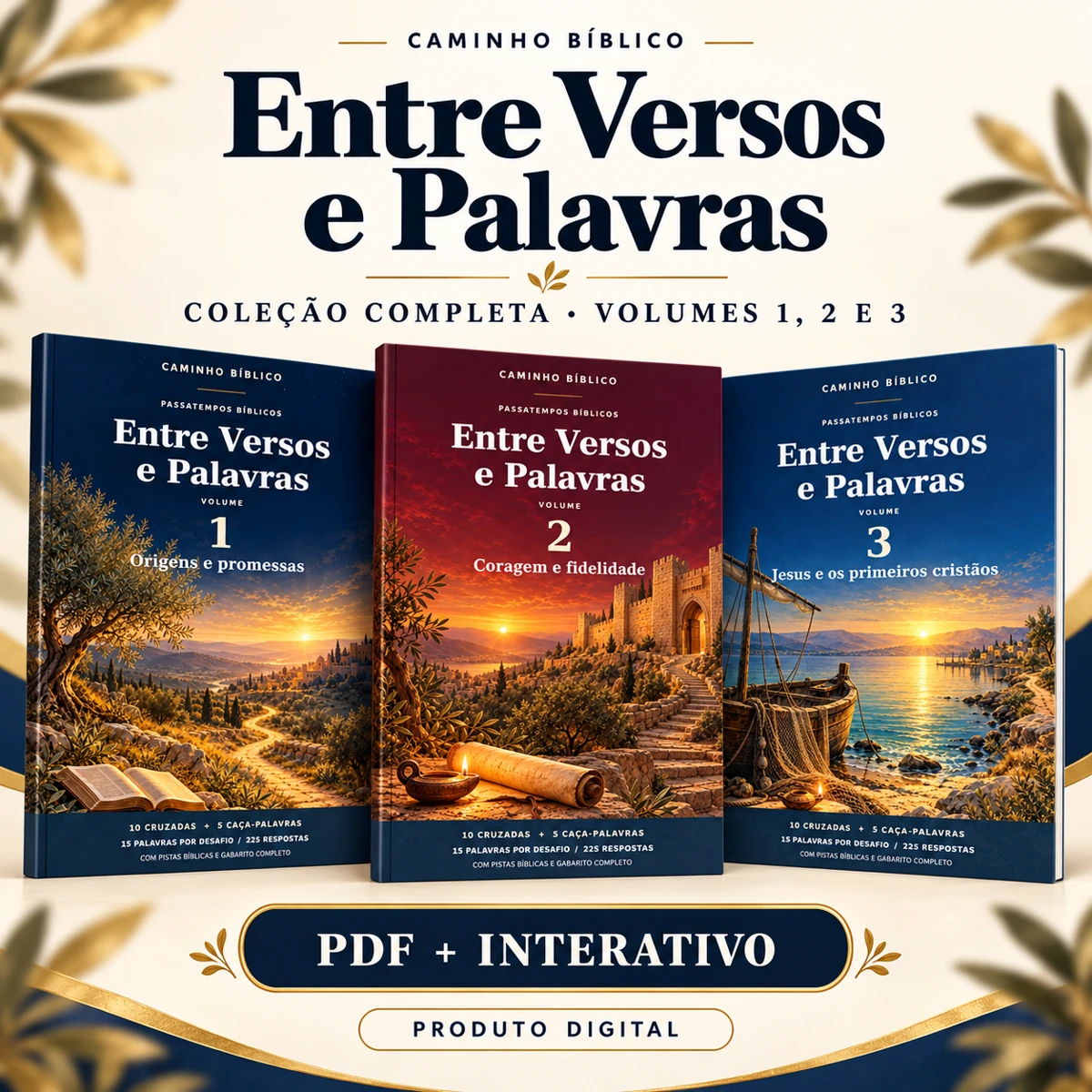 Coleção Entre Versos e Palavras: volumes 1, 2 e 3, em PDF e versão interativa