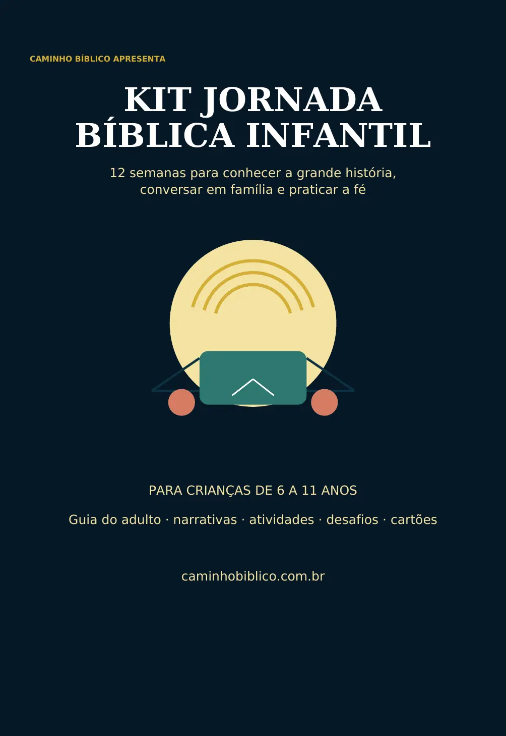 Capa do Kit Jornada Bíblica Infantil de 12 semanas