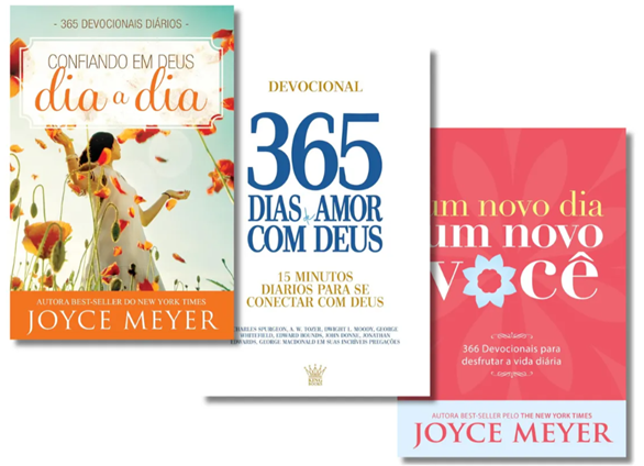 Kit 3 Livros | 365 Dias De Amor + 2 Devocionais Joyce Meyer